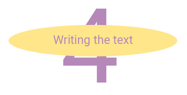 Step 4. Writing the text