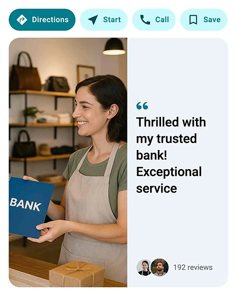 Werbung für Vertrauen und Sicherheit