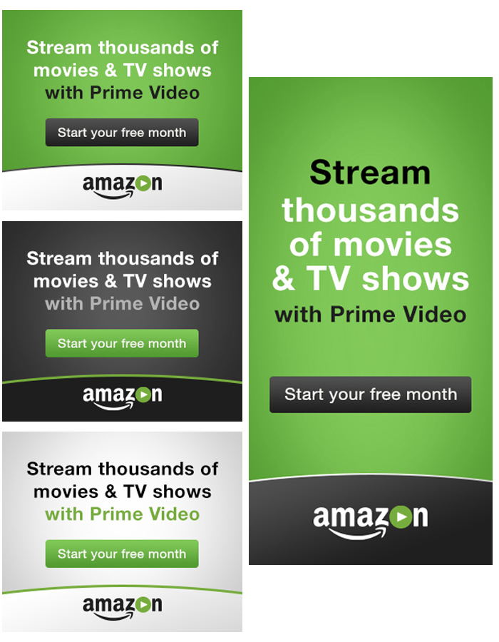 Пример рекламы Amazon