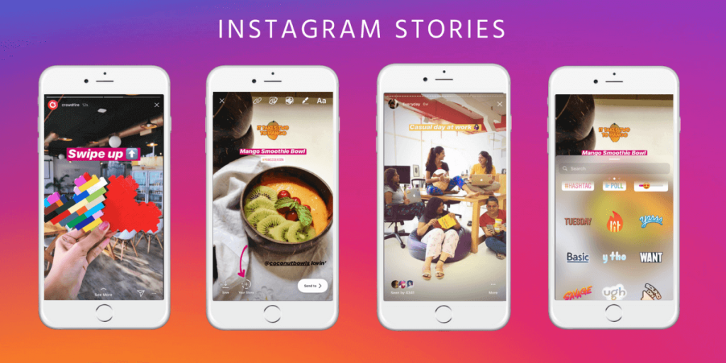 przykłady historii na Instagramie