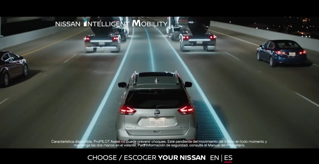 Rich Media ad example from Nissan