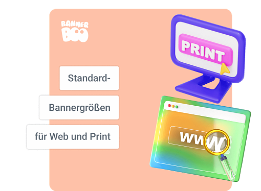 Die gängigsten Standard-Bannergrößen für Web und Print 2026