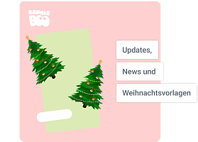 Updates, News und Weihnachtsvorlagen