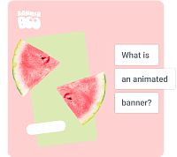 What is an animated banner?