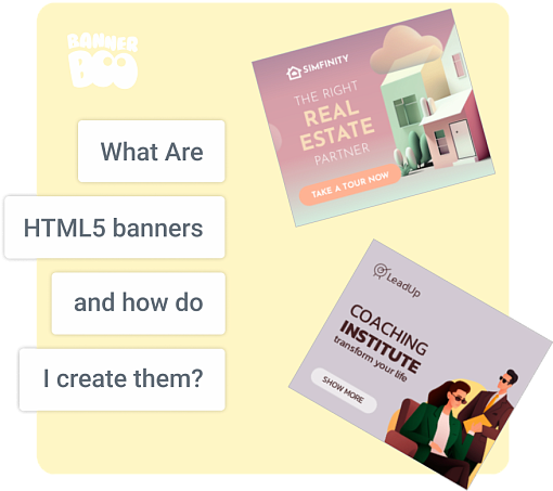 What are HTML5 banners and how do I create them?