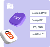 Що вибрати: банер GIF, JPG, PNG чи HTML5?