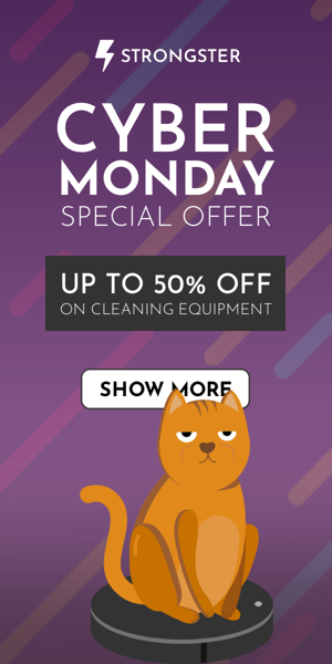 Cyber Monday — Special Offer Up To 50% Off On Cleaning Equipment
